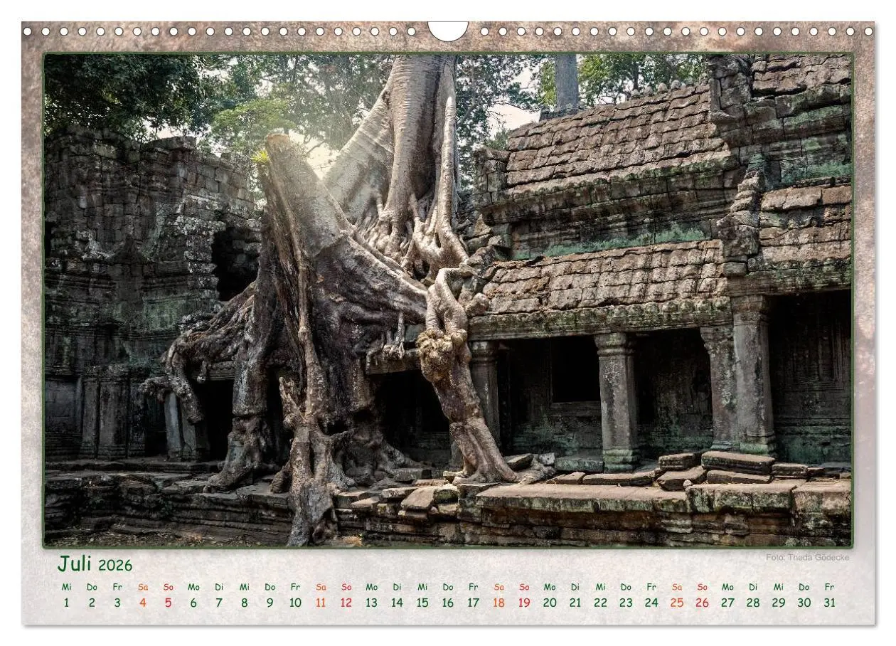 Bild: 9783457950777 | Kambodscha, Angkor Thom, Angkor Wat und Bayon (Wandkalender 2026...