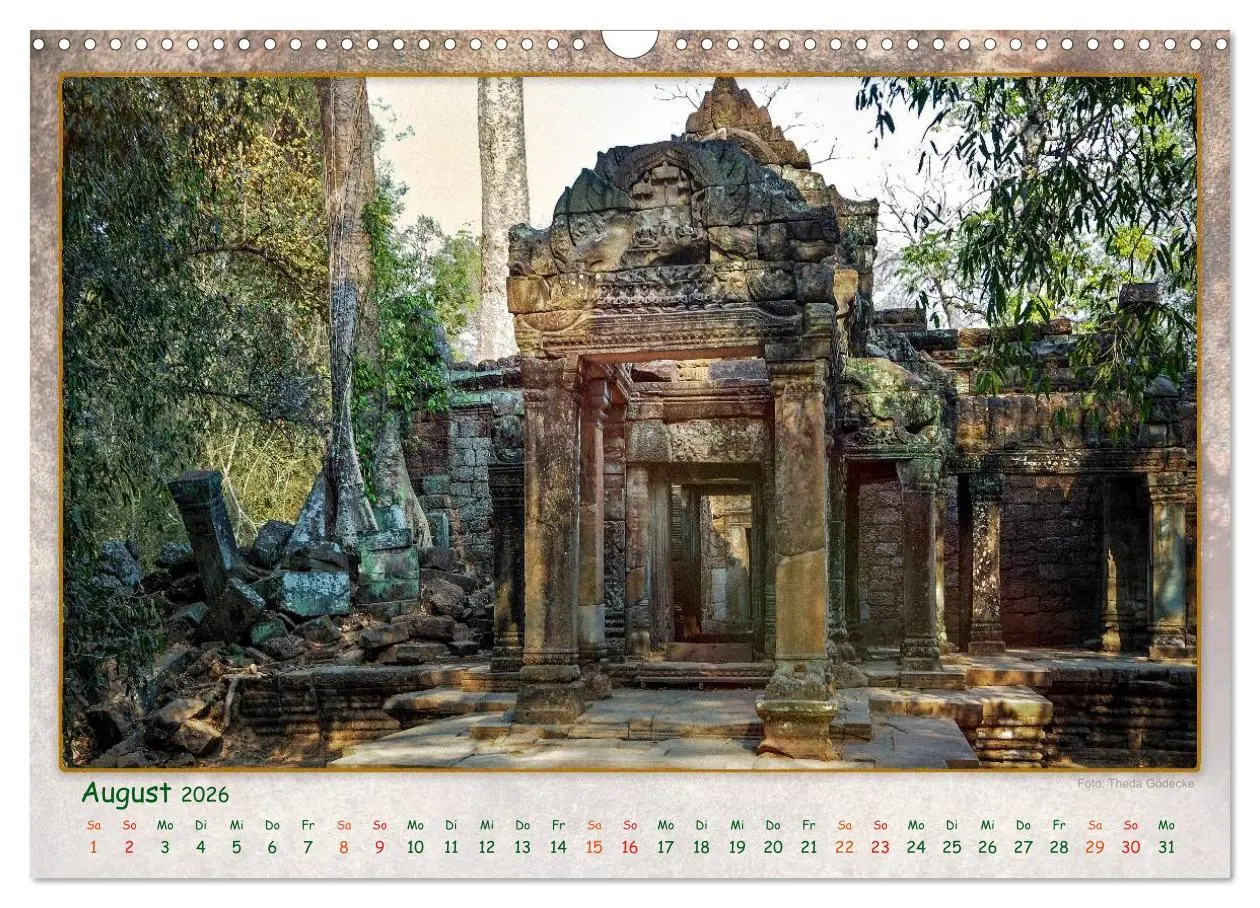 Bild: 9783457950777 | Kambodscha, Angkor Thom, Angkor Wat und Bayon (Wandkalender 2026...
