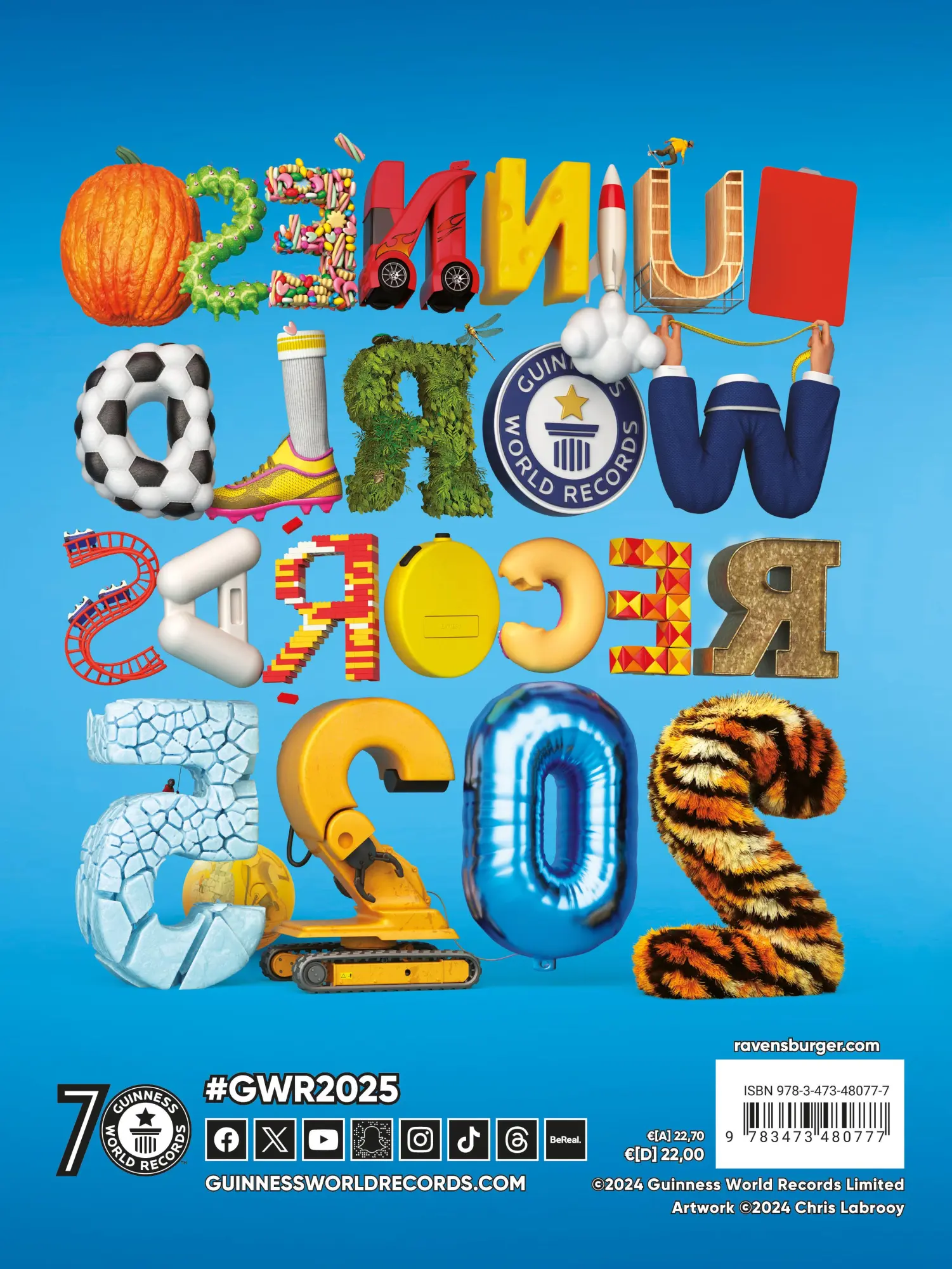 Rückseite: 9783473480777 | Guinness World Records - 2025 | Deutschsprachige Ausgabe | Ltd. | Buch