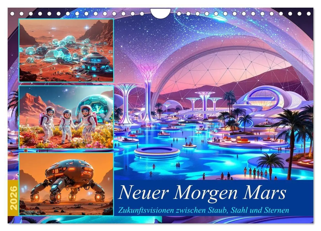 Cover: 9783516730777 | Neuer Morgen Mars (Wandkalender 2026 DIN A4 quer), CALVENDO...