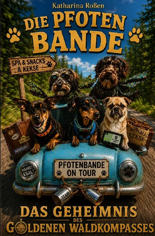 Cover: 9783565550777 | Die Pfotenbande - Das Geheimnis des Goldenen Waldkompasses | DE | Buch