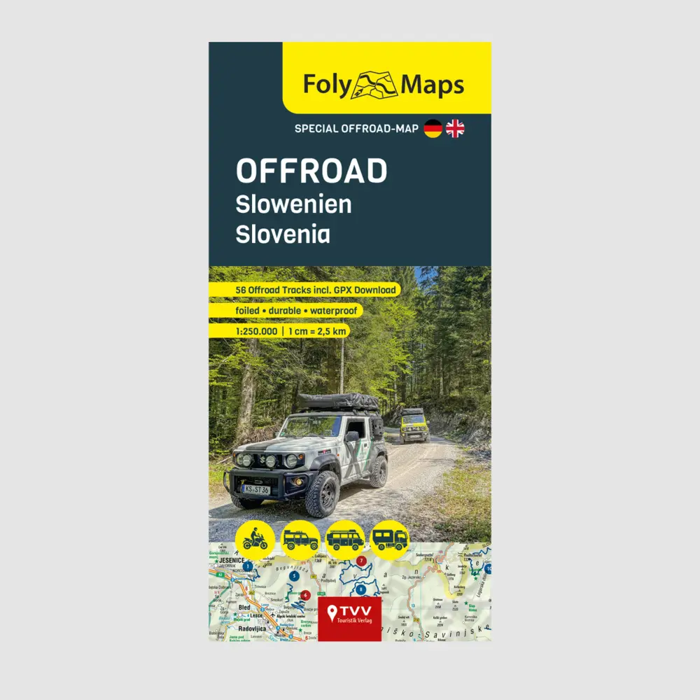 Cover: 9783965990777 | FolyMaps OFFROAD Slowenien 1:250 000 | GmbH | (Land-)Karte | Deutsch