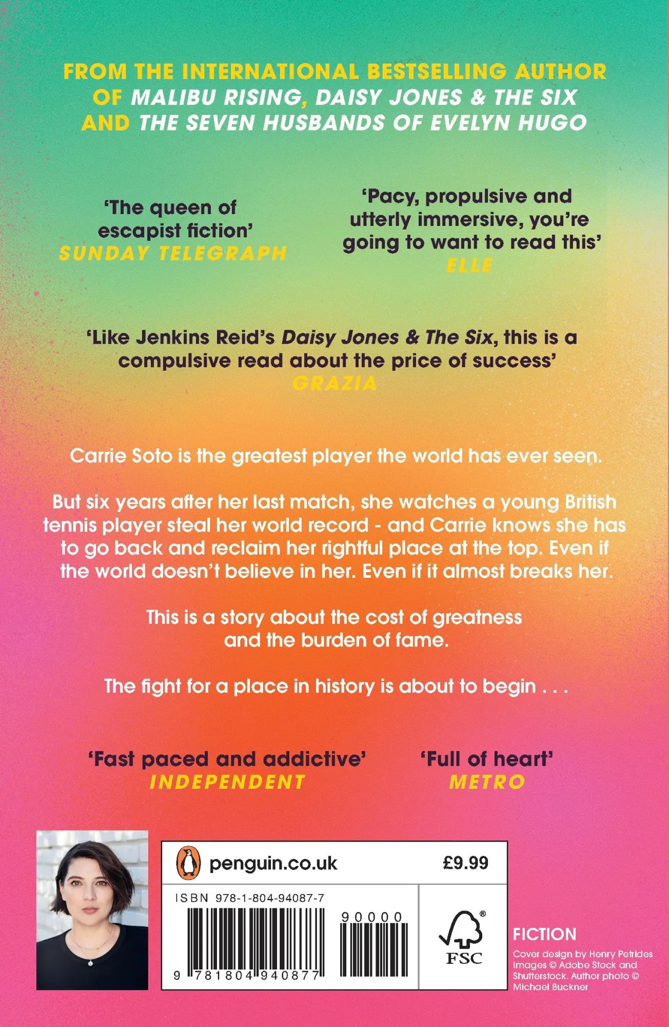 Rückseite: 9781804940877 | Carrie Soto Is Back | Taylor Jenkins Reid | Taschenbuch | 384 S.