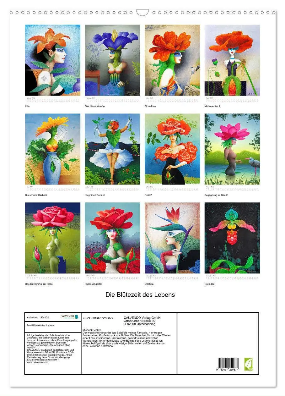 Bild: 9783457250877 | Die Blütezeit des Lebens (Wandkalender 2026 DIN A2 hoch), CALVENDO...