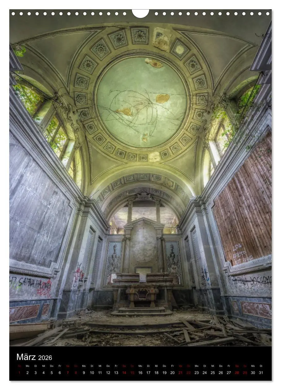Bild: 9783516410877 | Lost Places - Verlassene Kirchen (Wandkalender 2026 DIN A3 hoch),...