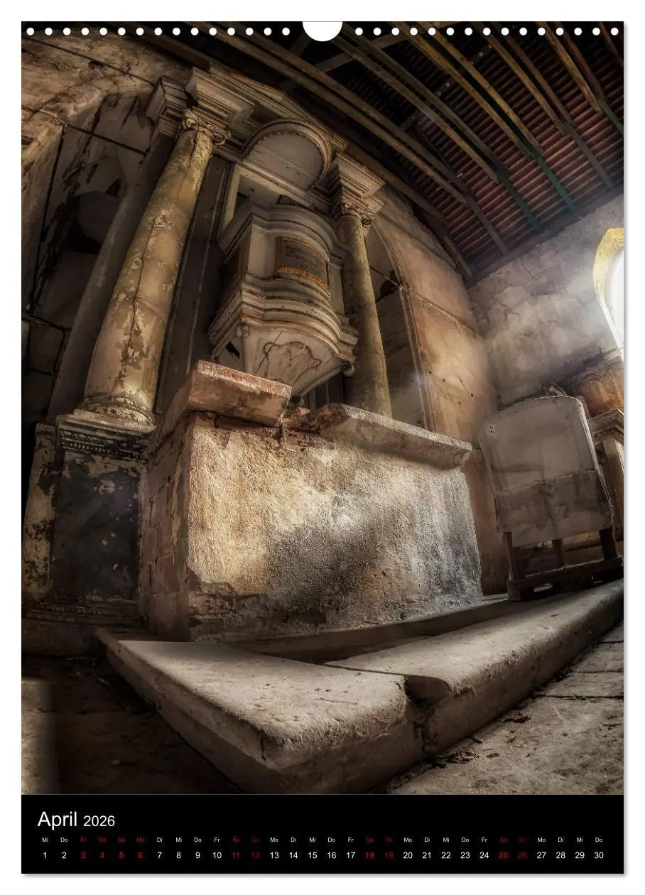 Bild: 9783516410877 | Lost Places - Verlassene Kirchen (Wandkalender 2026 DIN A3 hoch),...