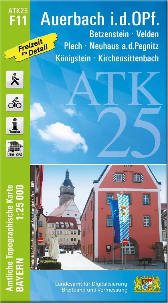 Cover: 9783987760877 | ATK25-F11 Auerbach i.d.OPf. (Amtliche Topographische Karte 1:25000)