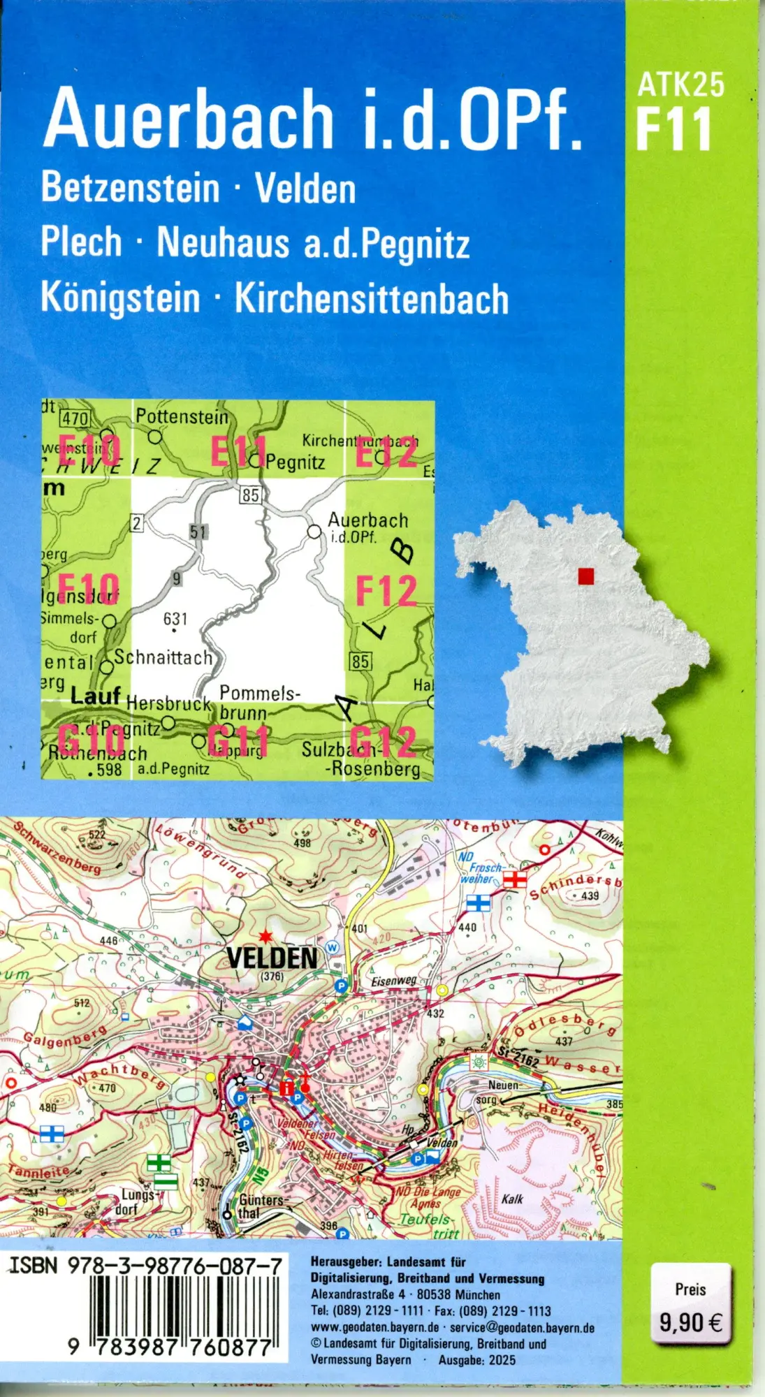 Bild: 9783987760877 | ATK25-F11 Auerbach i.d.OPf. (Amtliche Topographische Karte 1:25000)