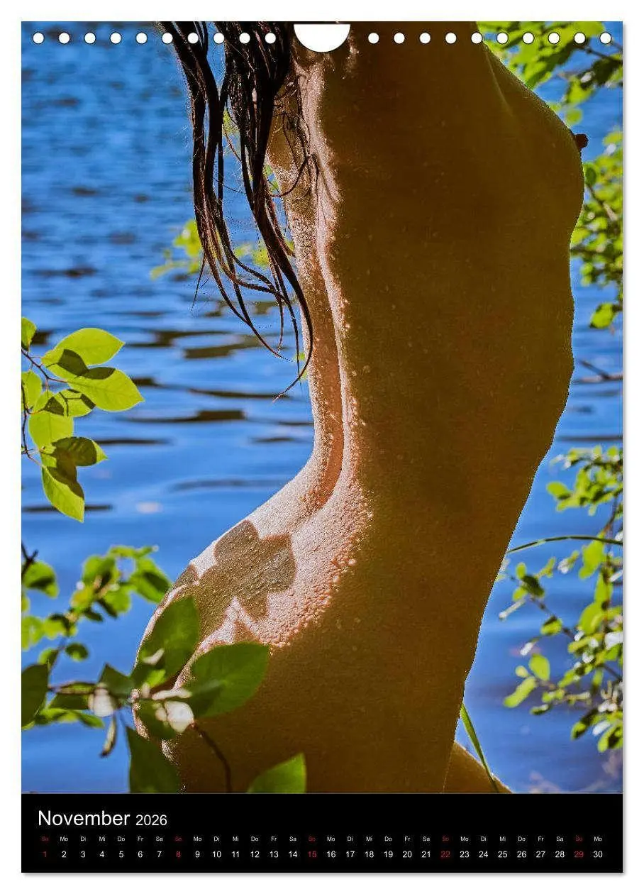 Bild: 9783516400977 | Akt am See (Wandkalender 2026 DIN A4 hoch), CALVENDO Monatskalender