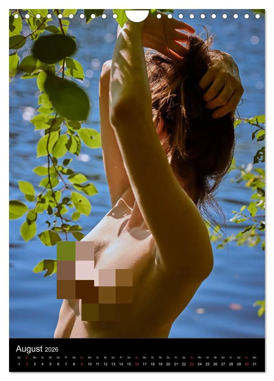 Bild: 9783516400977 | Akt am See (Wandkalender 2026 DIN A4 hoch), CALVENDO Monatskalender