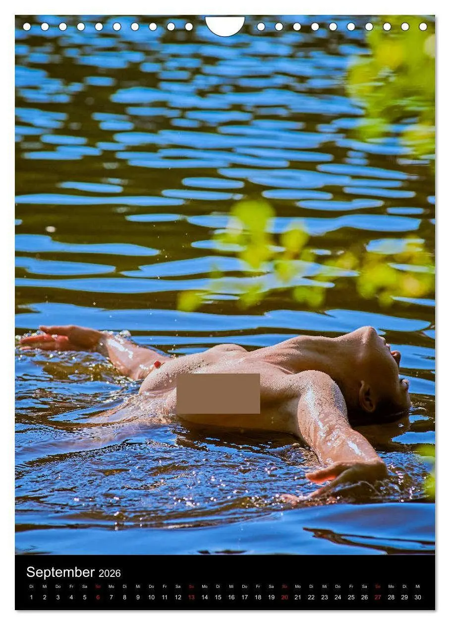 Bild: 9783516400977 | Akt am See (Wandkalender 2026 DIN A4 hoch), CALVENDO Monatskalender