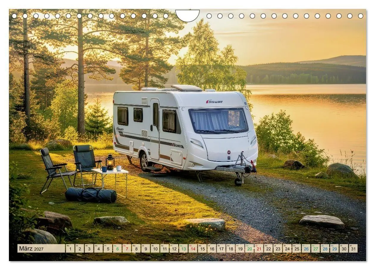 Bild: 9783569970977 | Wohnwagen-Freiheit (Wandkalender 2027 DIN A4 quer), CALVENDO...