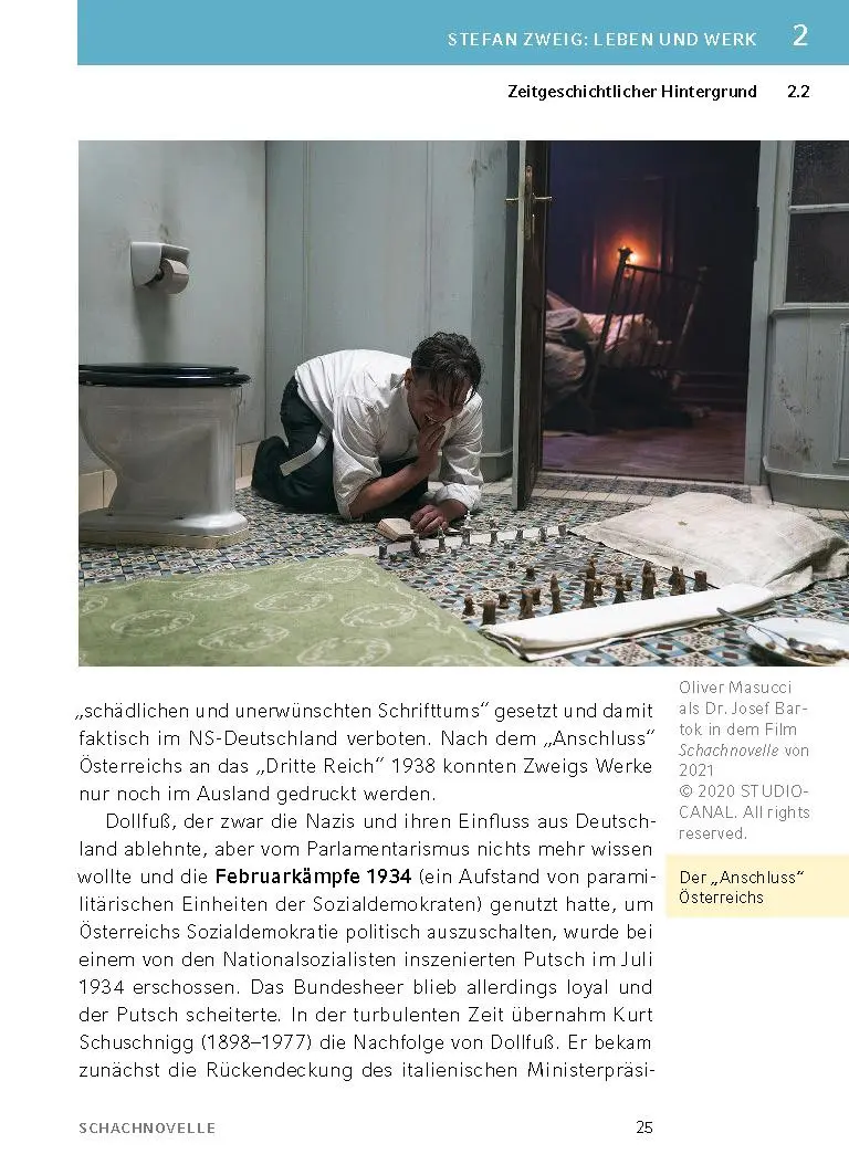 Bild: 9783804420977 | Schachnovelle - Textanalyse und Interpretation | Stefan Zweig | Buch