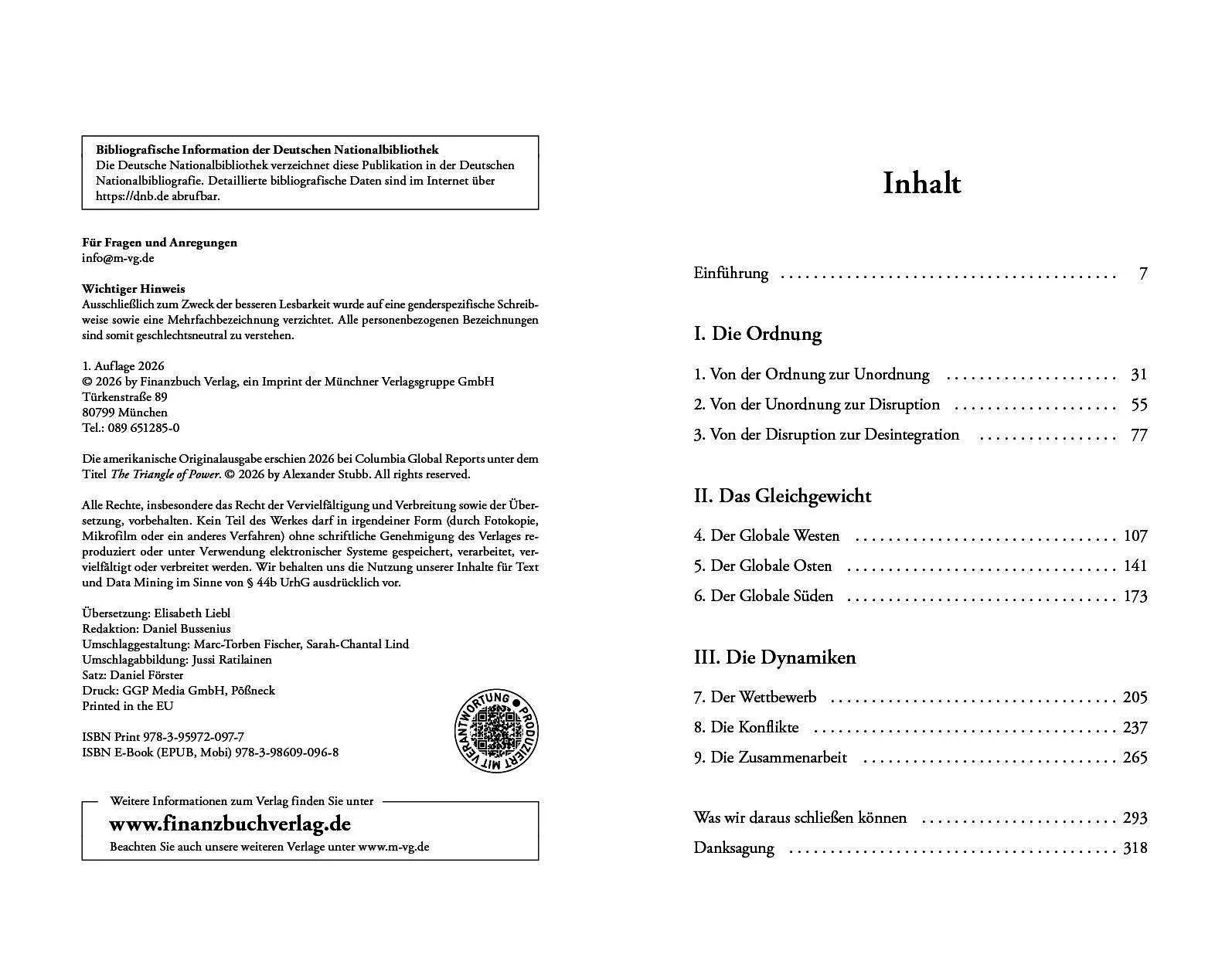 Bild: 9783959720977 | Triangle of Power - Die Weltordnung von morgen | Alexander Stubb