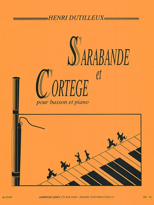 Cover: 9790046200977 | Sarabande et Cortege for Bassoon and Piano | Henri Dutilleux | Buch