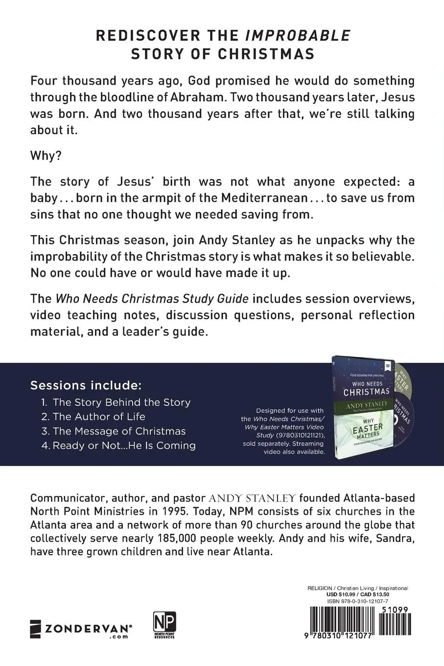 Rückseite: 9780310121077 | Who Needs Christmas Study Guide | Andy Stanley | Taschenbuch | 2019