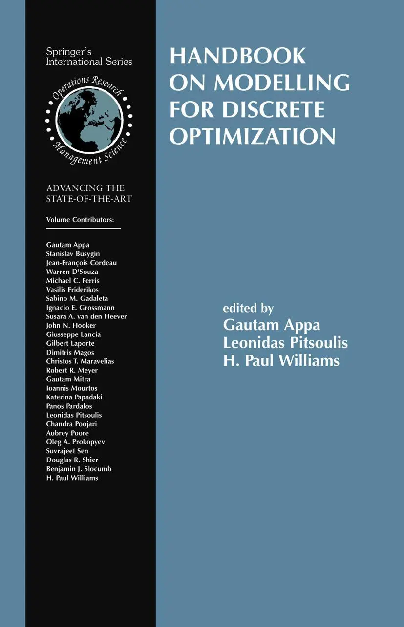 Cover: 9781441941077 | Handbook on Modelling for Discrete Optimization | Appa (u. a.) | Buch