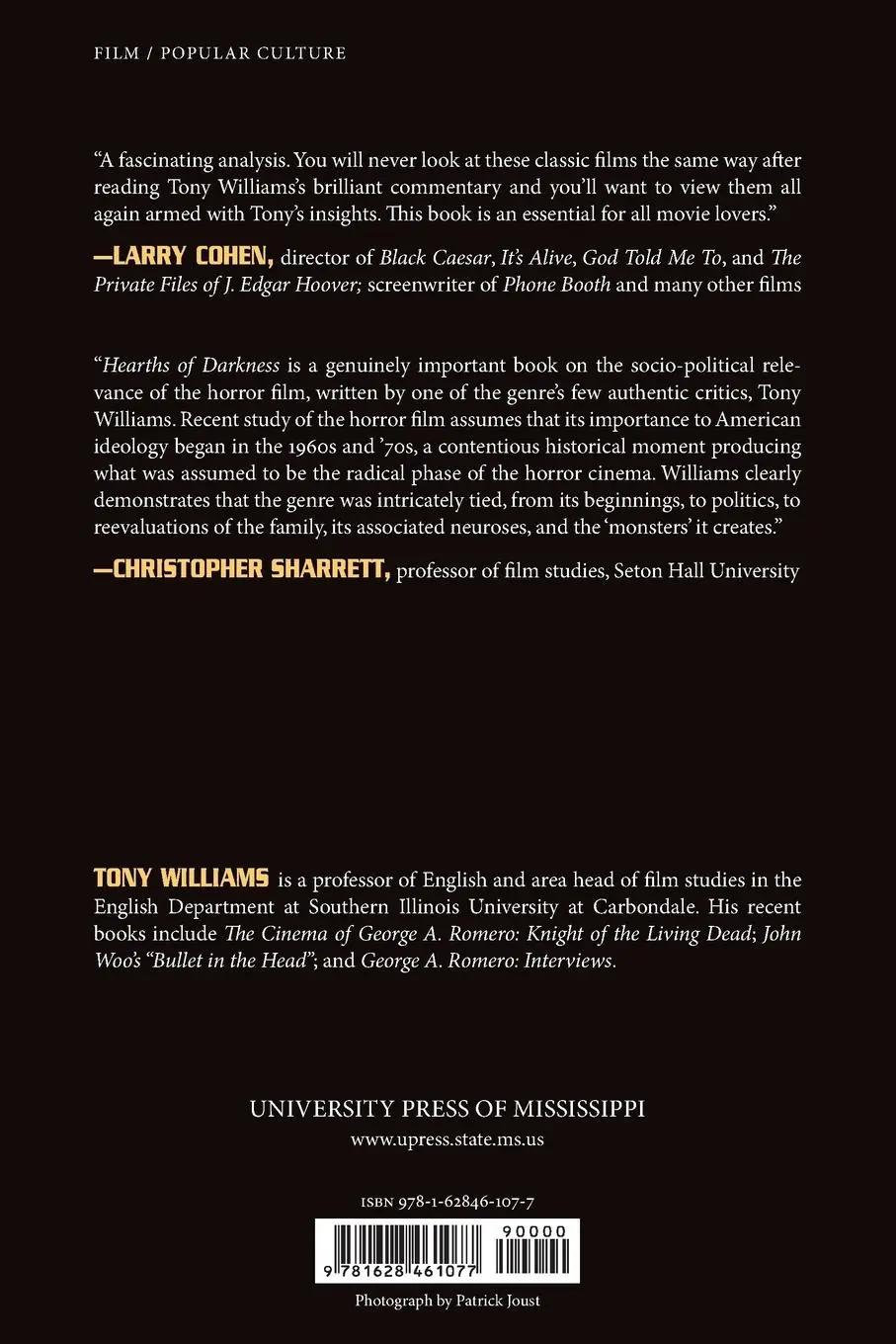 Rückseite: 9781628461077 | Hearths of Darkness | Tony Williams | Taschenbuch | Englisch | 2015