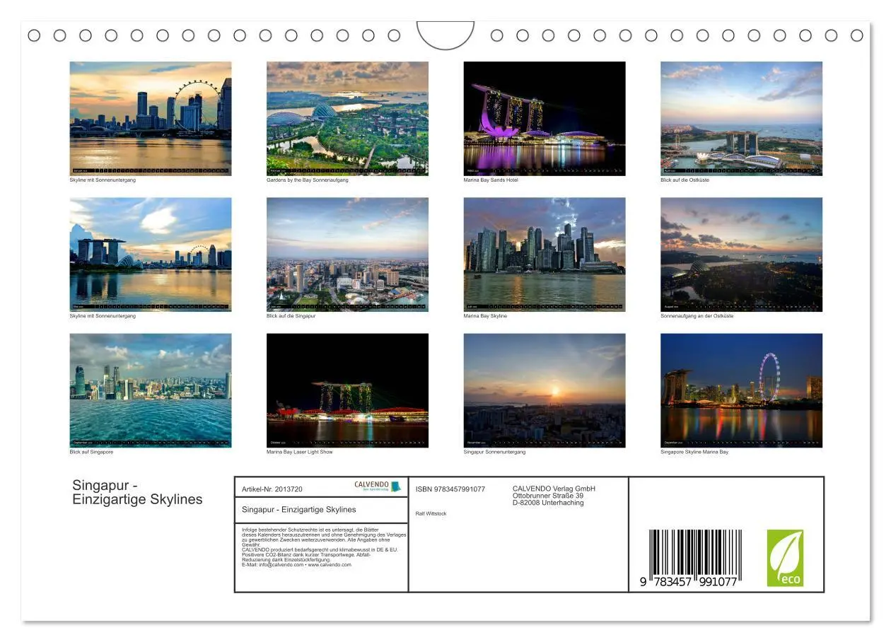 Bild: 9783457991077 | Singapur - Einzigartige Skylines (Wandkalender 2026 DIN A4 quer),...