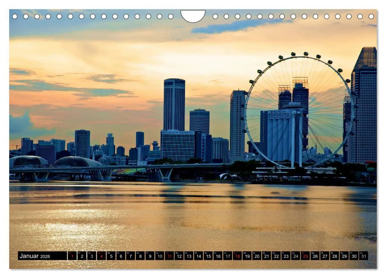 Bild: 9783457991077 | Singapur - Einzigartige Skylines (Wandkalender 2026 DIN A4 quer),...