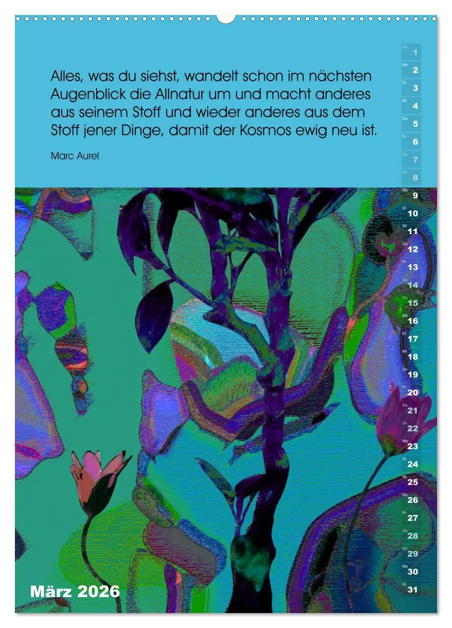 Bild: 9783516391077 | Philosophische Inspirationen Wandkalender 2026 (hochwertiger...