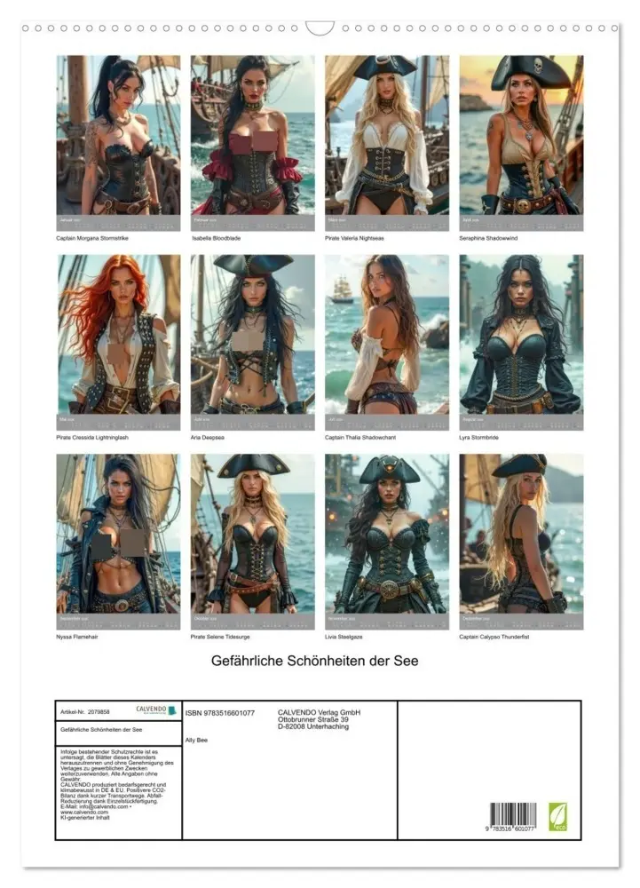 Bild: 9783516601077 | Gefährliche Schönheiten der See (Wandkalender 2026 DIN A2 hoch),...