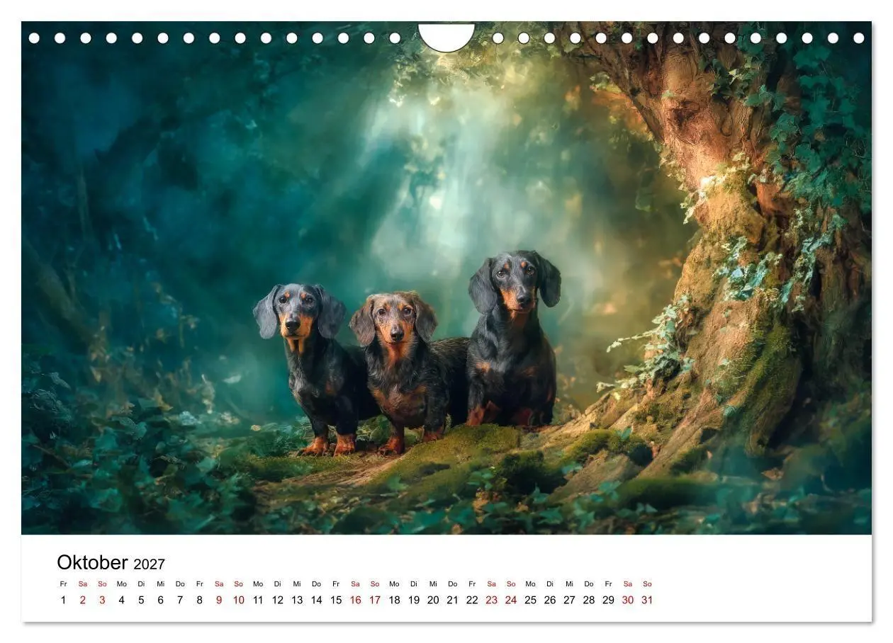 Bild: 9783516771077 | Herzensbrecher - Ein Jahr mit Dackeln (Wandkalender 2027 DIN A4...