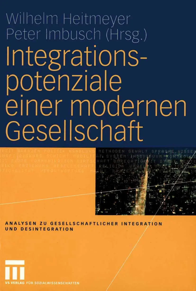 Cover: 9783531141077 | Integrationspotenziale einer modernen Gesellschaft | Imbusch (u. a.)