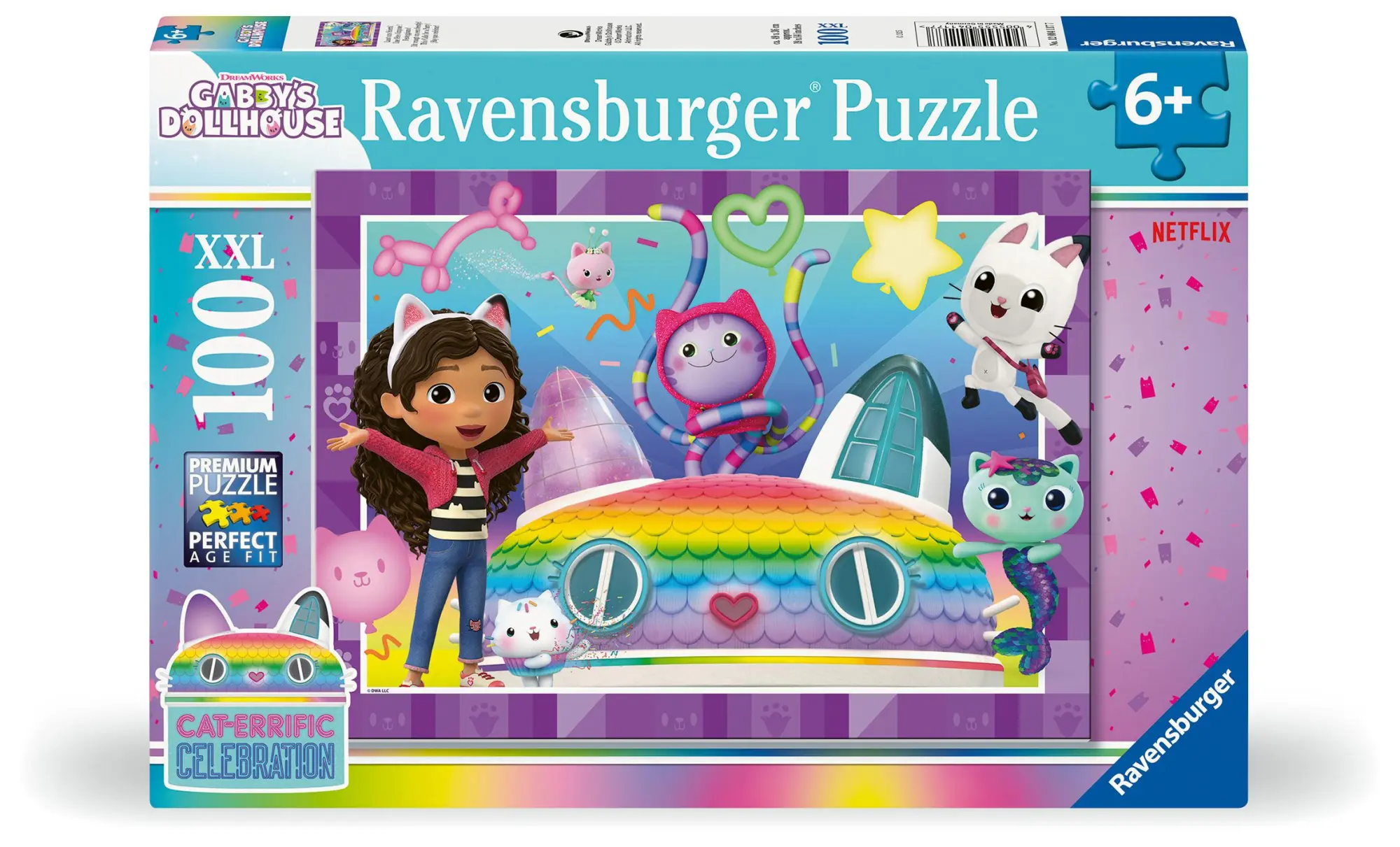 Cover: 4005555041177 | Kinderpuzzle 100 XXL Teile - Gabby's Dollhouse - Lasst uns feiern!