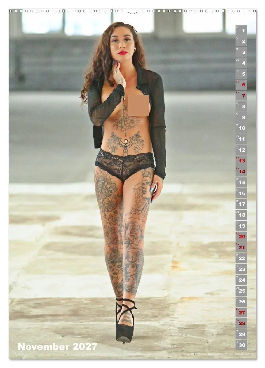 Bild: 9783569091177 | Beauty Tattoo Girls (hochwertiger Premium Wandkalender 2027 DIN A2...