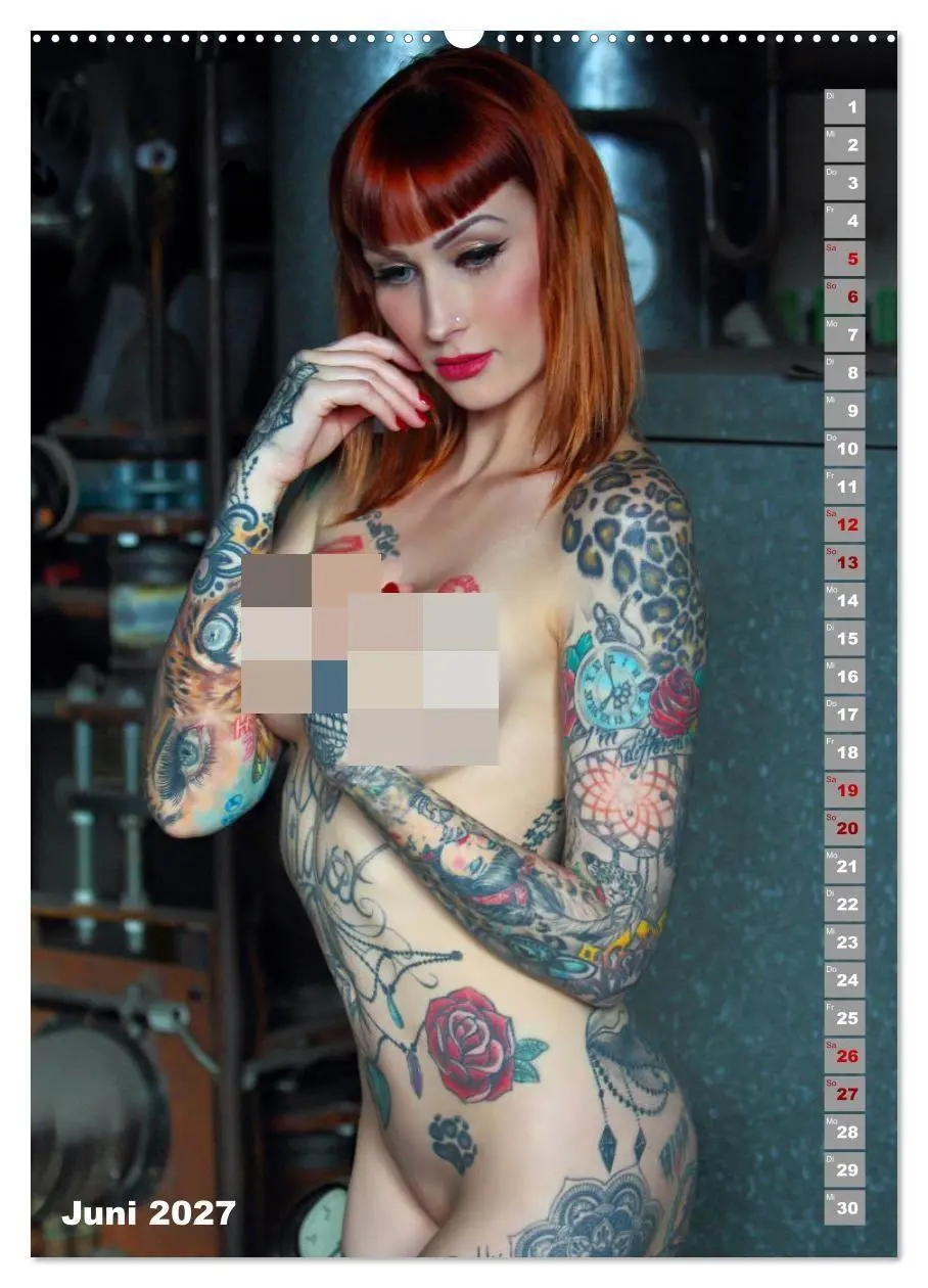 Bild: 9783569091177 | Beauty Tattoo Girls (hochwertiger Premium Wandkalender 2027 DIN A2...