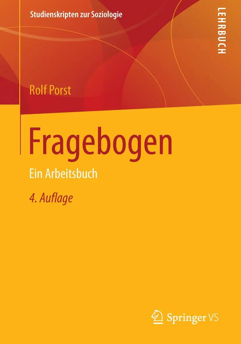 Cover: 9783658021177 | Fragebogen | Ein Arbeitsbuch | Rolf Porst | Taschenbuch | X | Deutsch