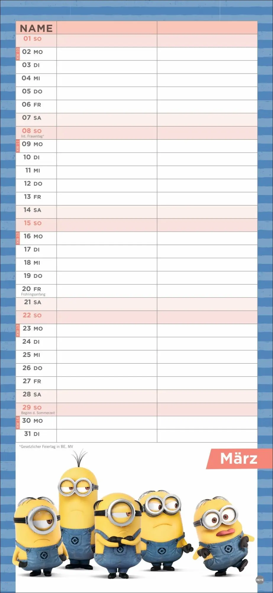 Bild: 9783756411177 | Minions Planer für zwei 2026 | Kalender | Spiralbindung | 14 S. | 2026