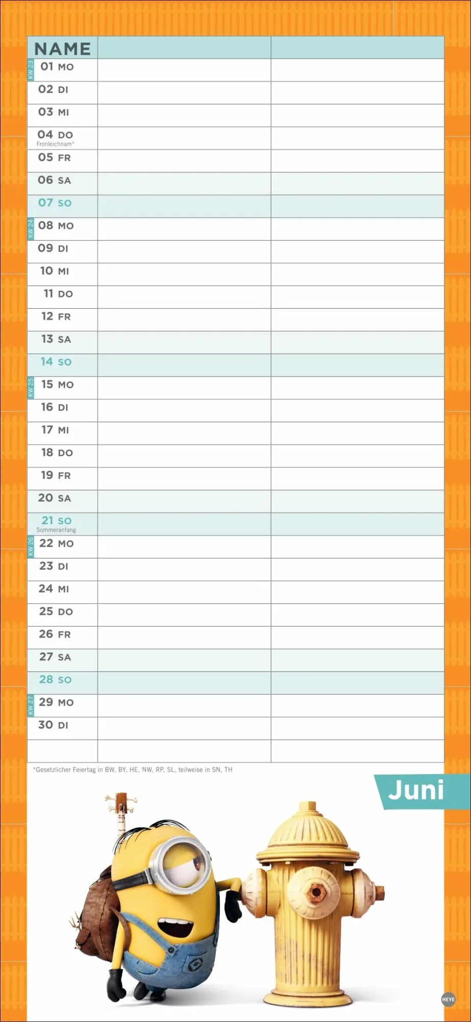 Bild: 9783756411177 | Minions Planer für zwei 2026 | Kalender | Spiralbindung | 14 S. | 2026