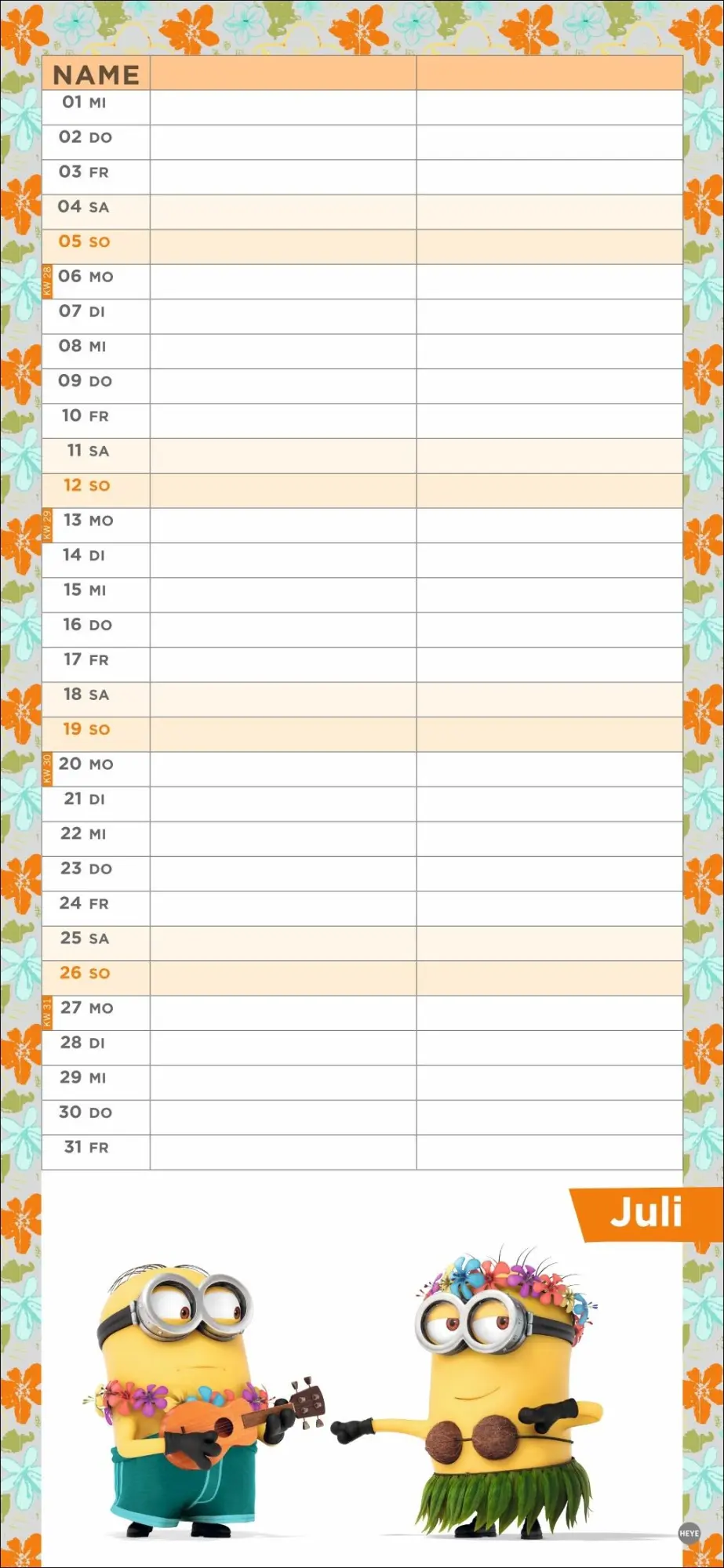 Bild: 9783756411177 | Minions Planer für zwei 2026 | Kalender | Spiralbindung | 14 S. | 2026