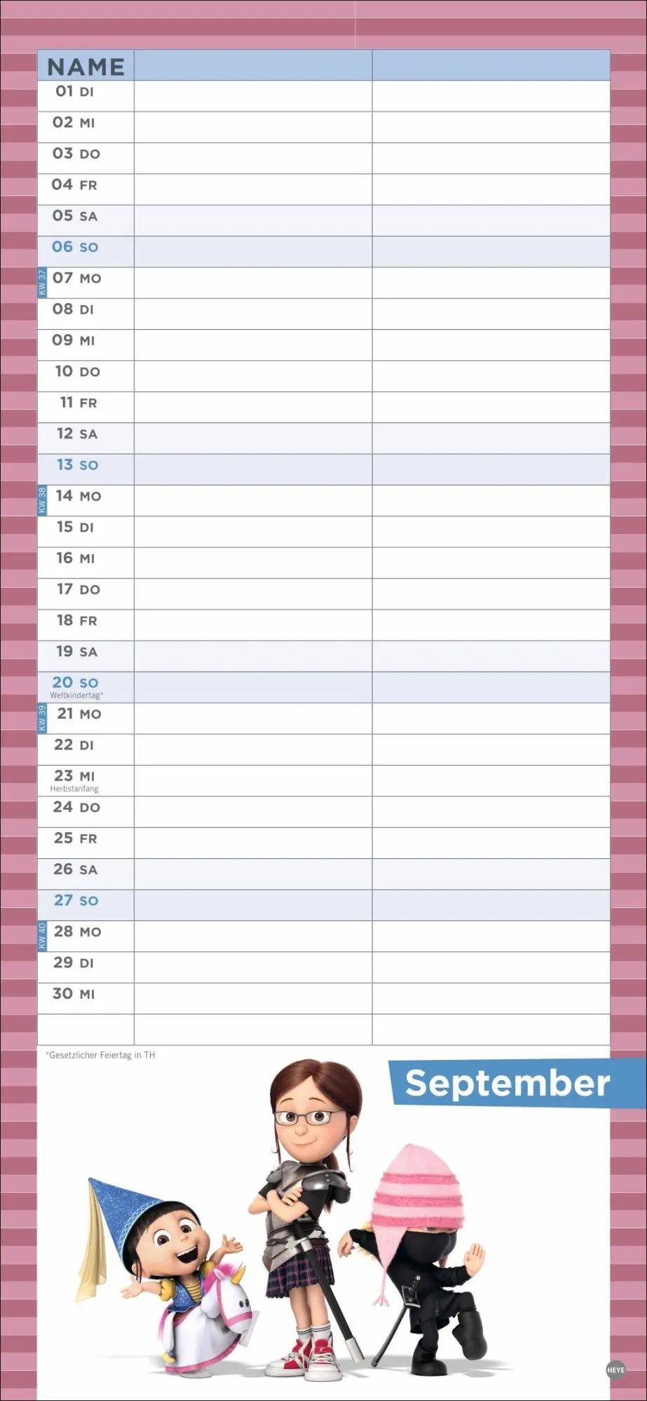 Bild: 9783756411177 | Minions Planer für zwei 2026 | Kalender | Spiralbindung | 14 S. | 2026