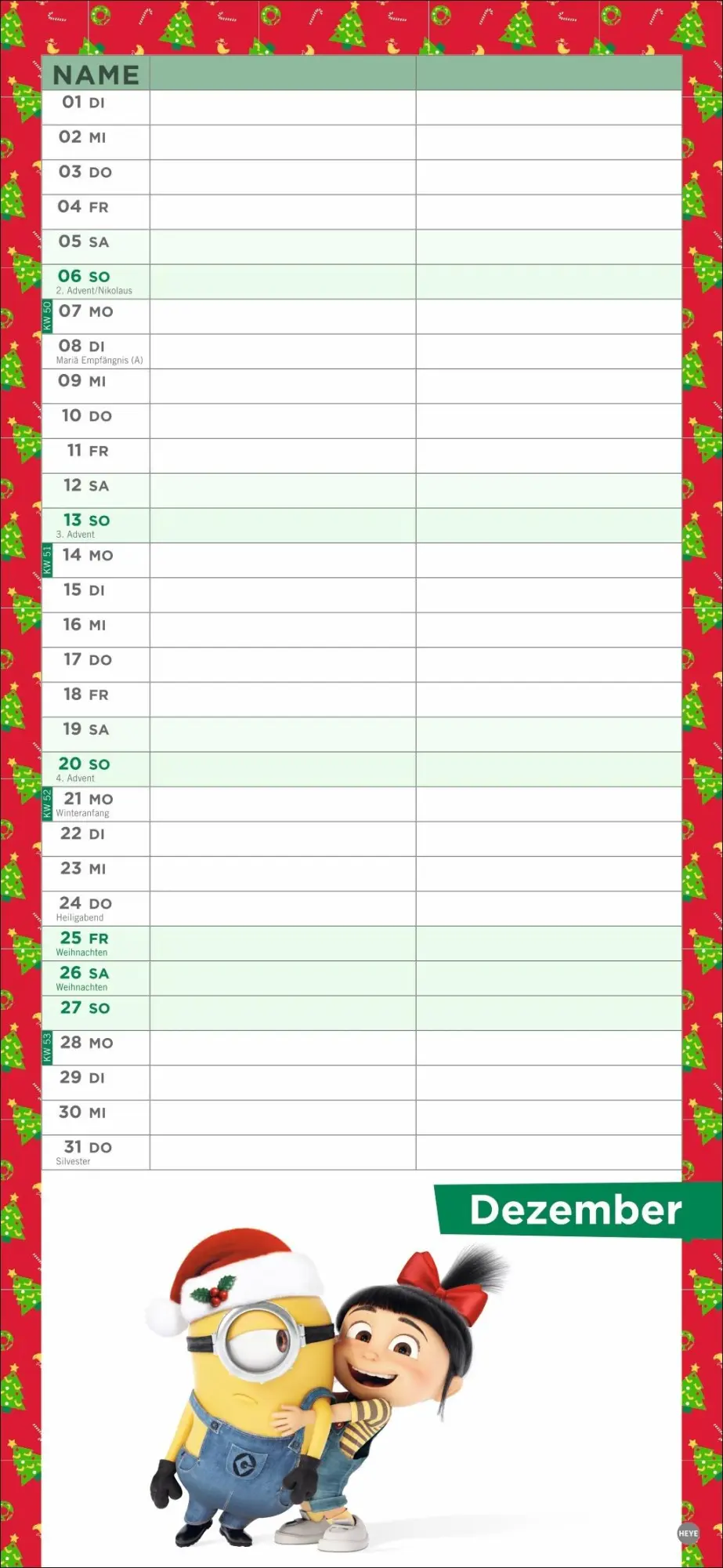 Bild: 9783756411177 | Minions Planer für zwei 2026 | Kalender | Spiralbindung | 14 S. | 2026