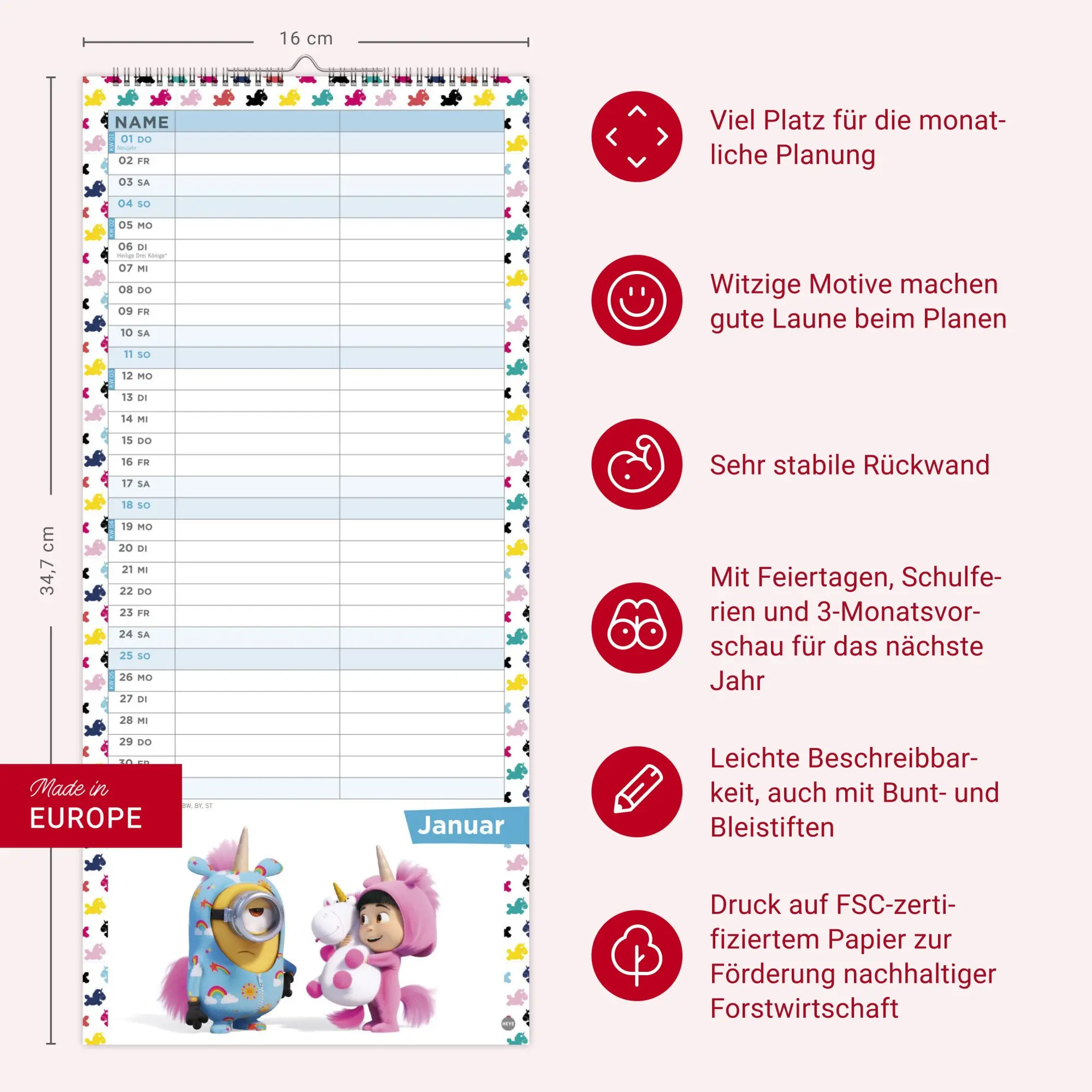 Bild: 9783756411177 | Minions Planer für zwei 2026 | Kalender | Spiralbindung | 14 S. | 2026