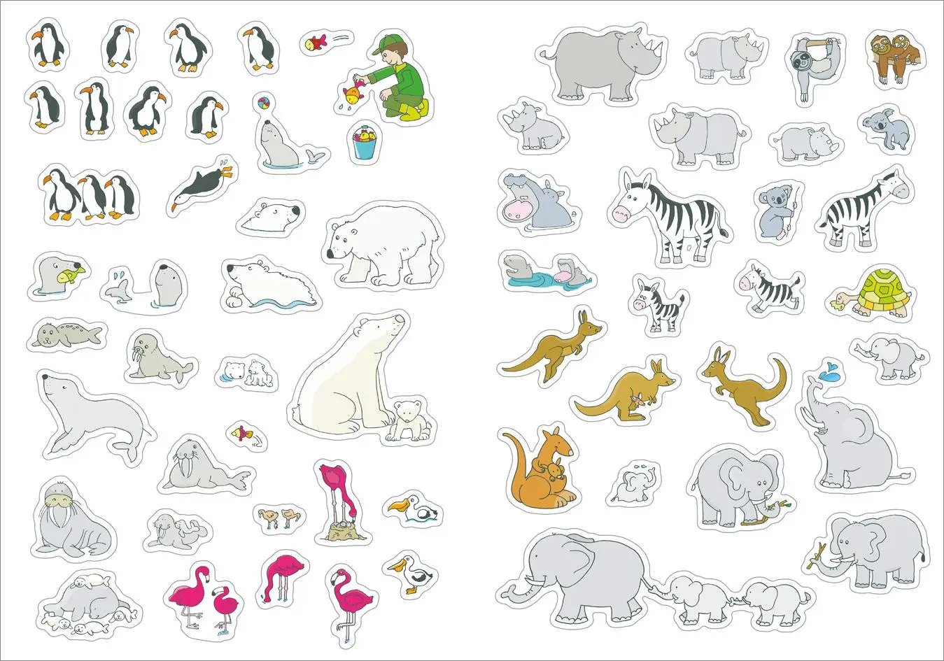 Bild: 9783788641177 | Großes Sticker-Buch Zoo | Mit kleiner Geschichte und 300 Aufklebern