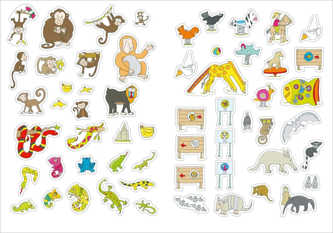 Bild: 9783788641177 | Großes Sticker-Buch Zoo | Mit kleiner Geschichte und 300 Aufklebern