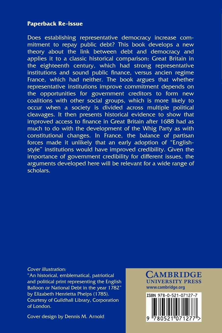 Rückseite: 9780521071277 | Public Debt and the Birth of the Democratic State | David Stasavage