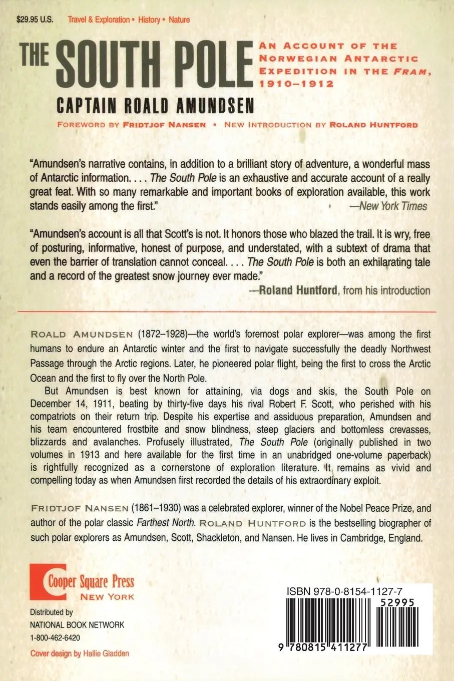 Rückseite: 9780815411277 | The South Pole | Captain Roald Amundsen | Taschenbuch | Englisch
