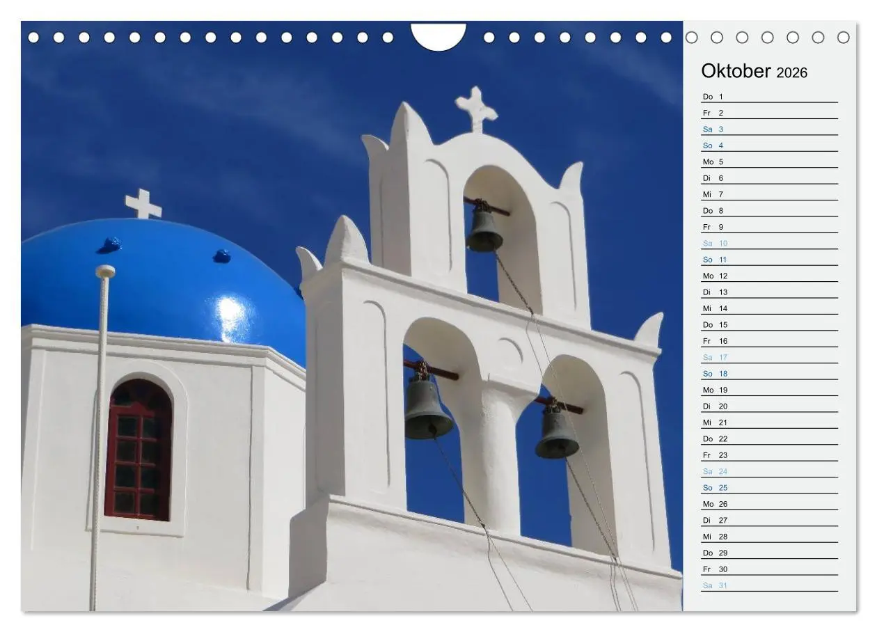 Bild: 9783457971277 | SANTORINI - Idyll auf dem Vulkan (Wandkalender 2026 DIN A4 quer),...