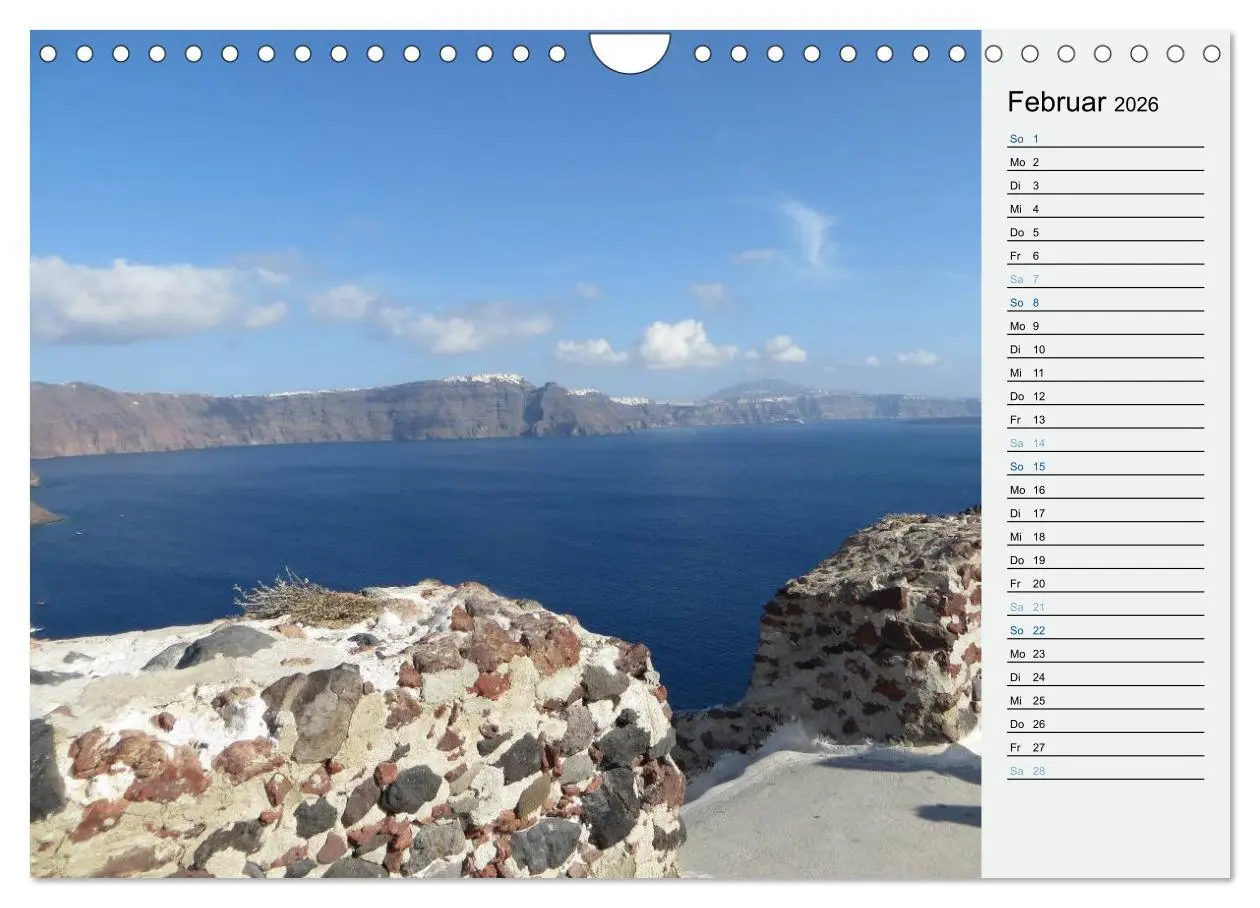 Bild: 9783457971277 | SANTORINI - Idyll auf dem Vulkan (Wandkalender 2026 DIN A4 quer),...