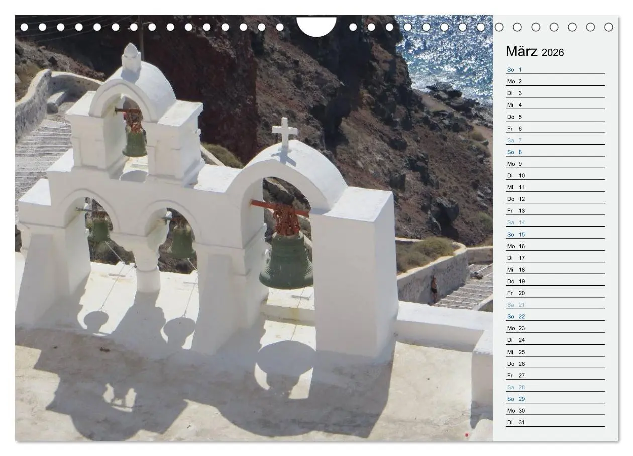 Bild: 9783457971277 | SANTORINI - Idyll auf dem Vulkan (Wandkalender 2026 DIN A4 quer),...