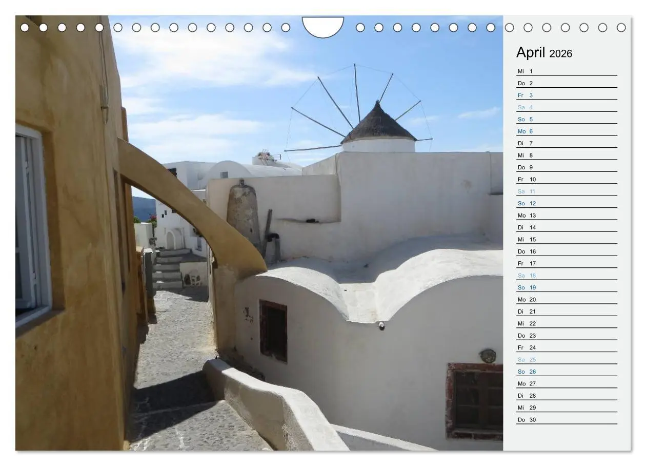 Bild: 9783457971277 | SANTORINI - Idyll auf dem Vulkan (Wandkalender 2026 DIN A4 quer),...