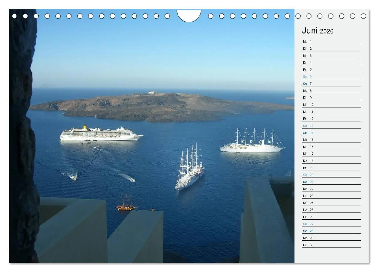 Bild: 9783457971277 | SANTORINI - Idyll auf dem Vulkan (Wandkalender 2026 DIN A4 quer),...
