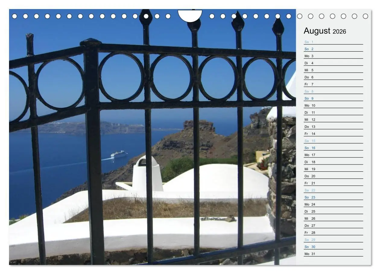 Bild: 9783457971277 | SANTORINI - Idyll auf dem Vulkan (Wandkalender 2026 DIN A4 quer),...