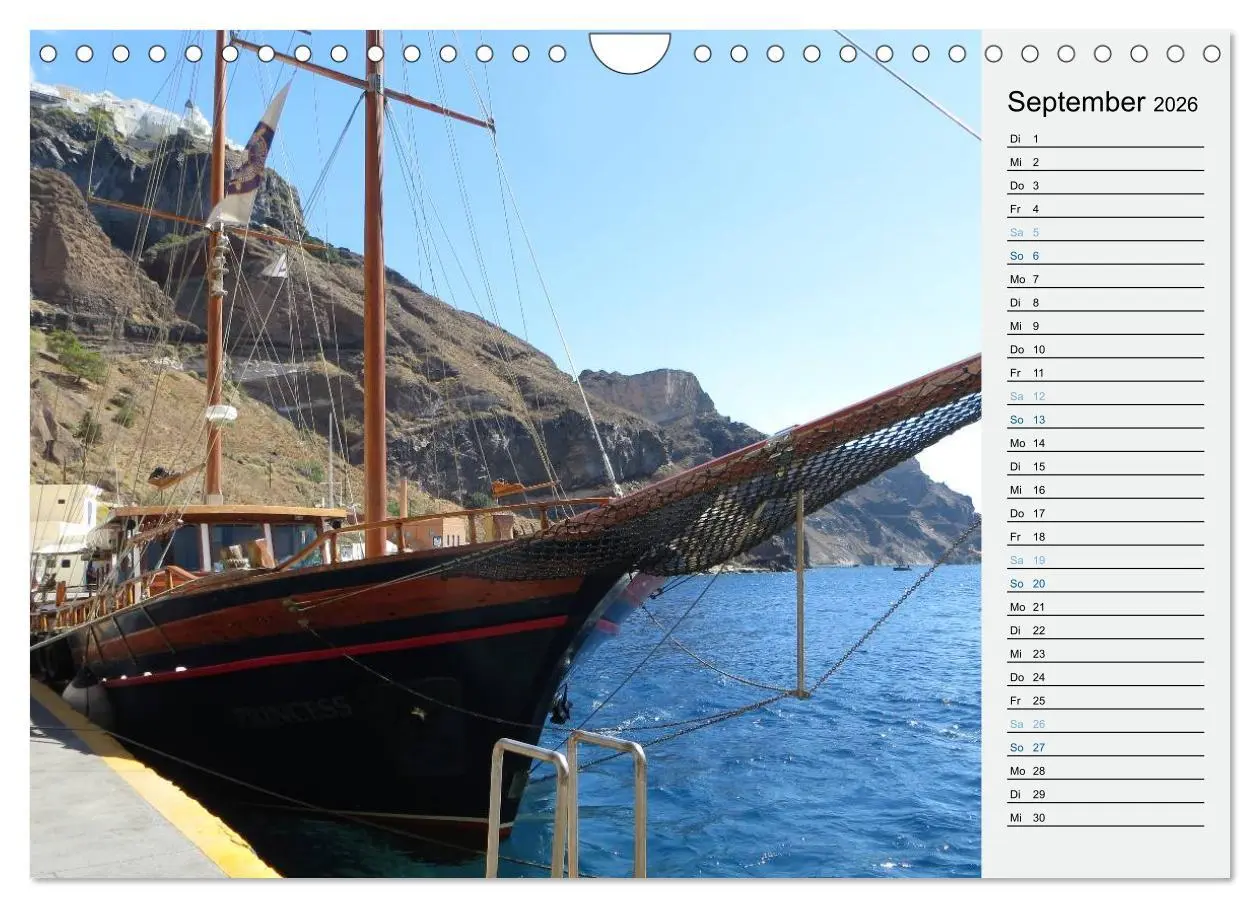 Bild: 9783457971277 | SANTORINI - Idyll auf dem Vulkan (Wandkalender 2026 DIN A4 quer),...