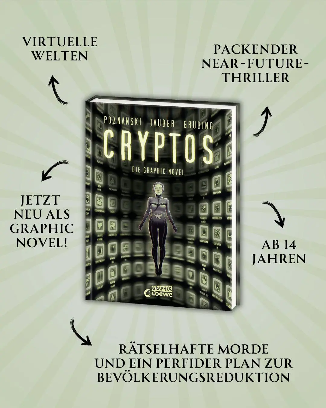 Bild: 9783743221277 | Cryptos - Die Graphic Novel | Ursula Poznanski (u. a.) | Buch | 256 S.